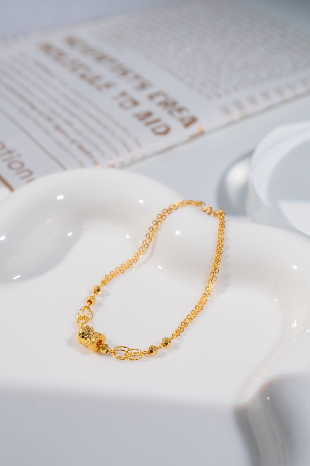 方鑽切割珠手鍊