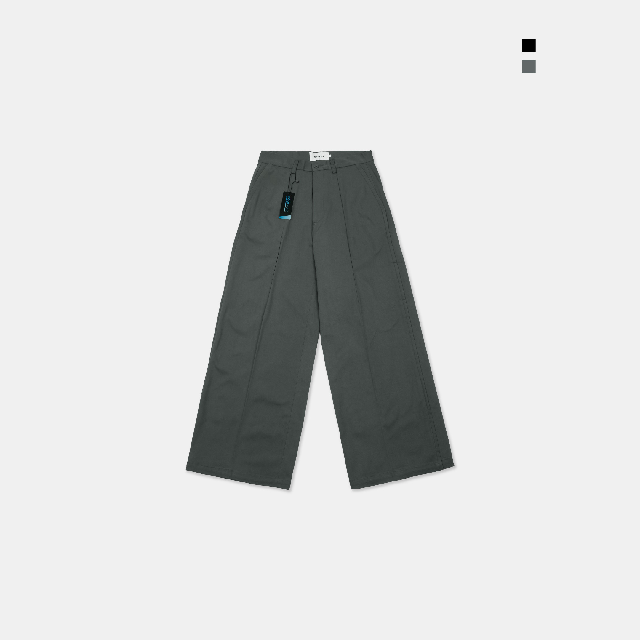 SIMON MADE BW-2516 COOLMAX 極簡主義 闊腿 西裝褲