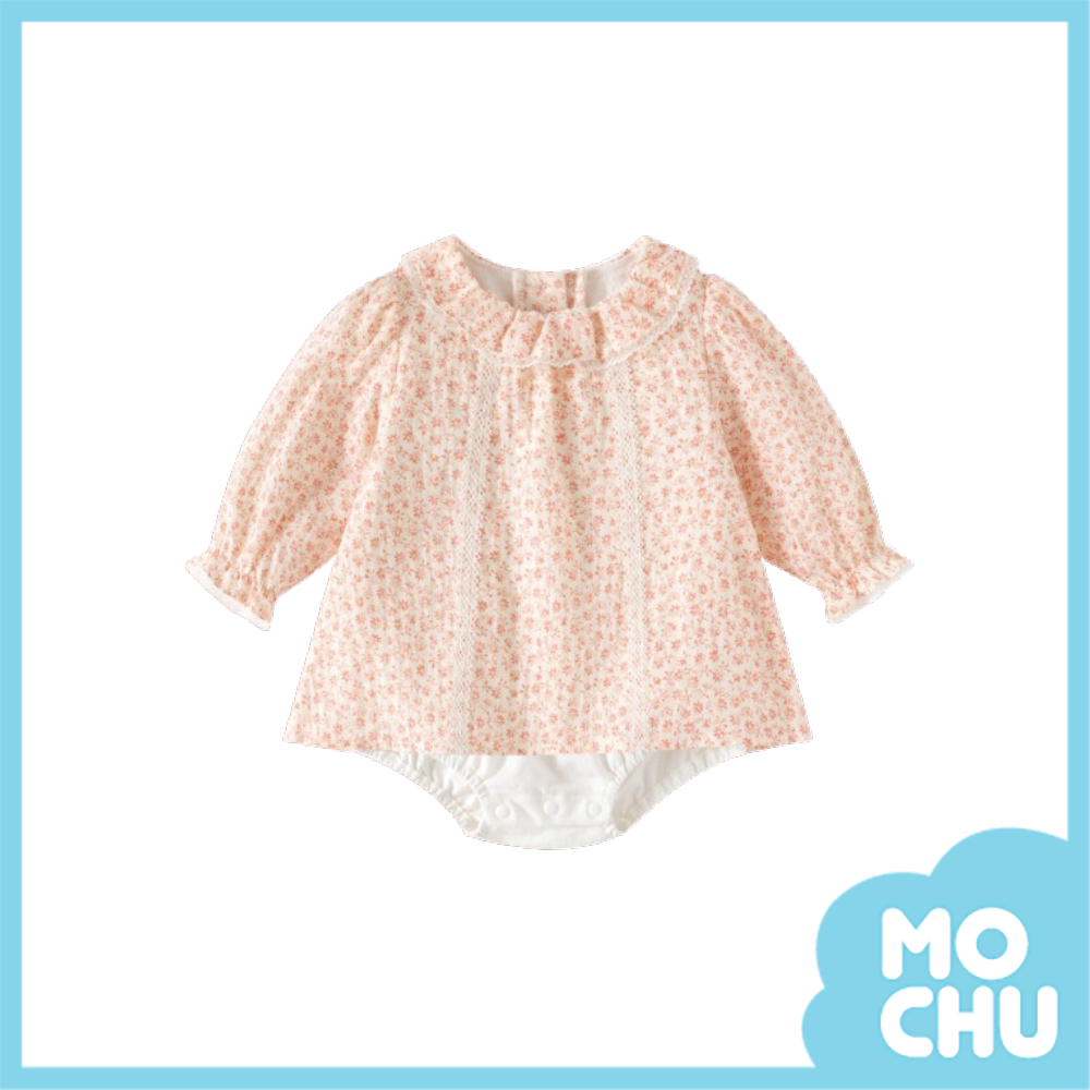 碎花細語長袖包屁衣