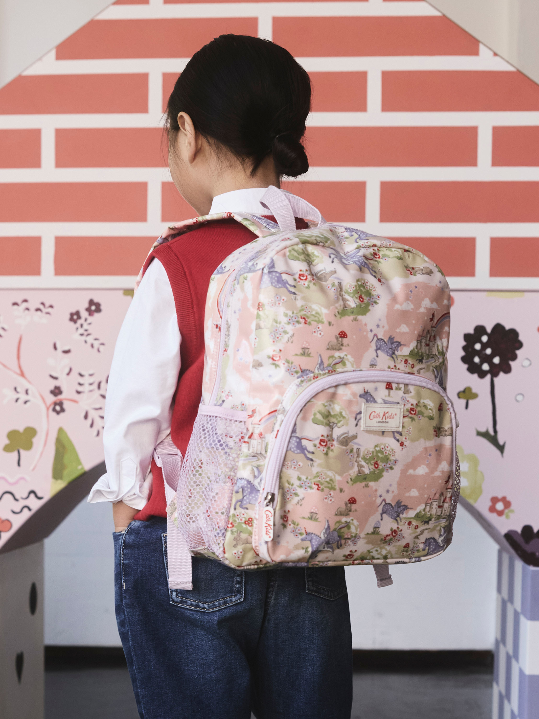 Unicorn Village 基本款大童防潑水後背包(6-7歲)