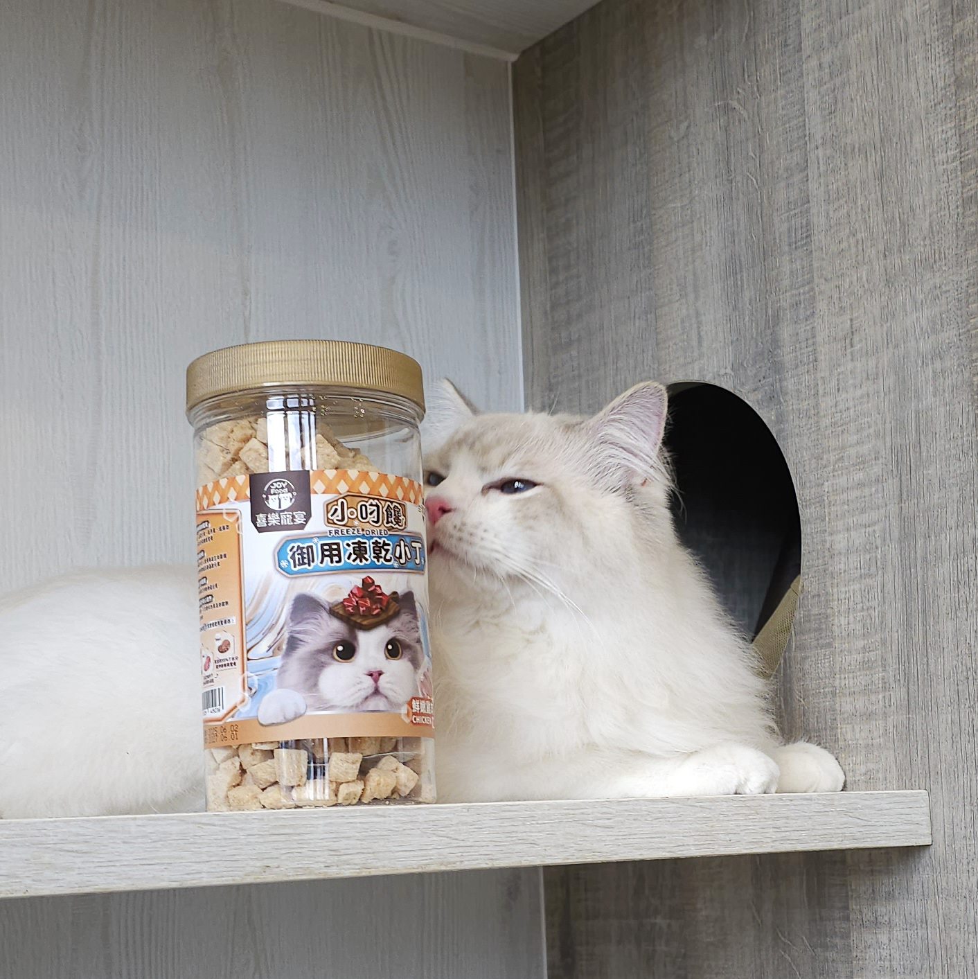 小叼饞貓凍乾小丁零食-鮮嫩純雞肉 罐裝