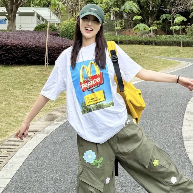 PALACE x McDONALD'S 聯名短踢 胸前大圖 短袖 上衣