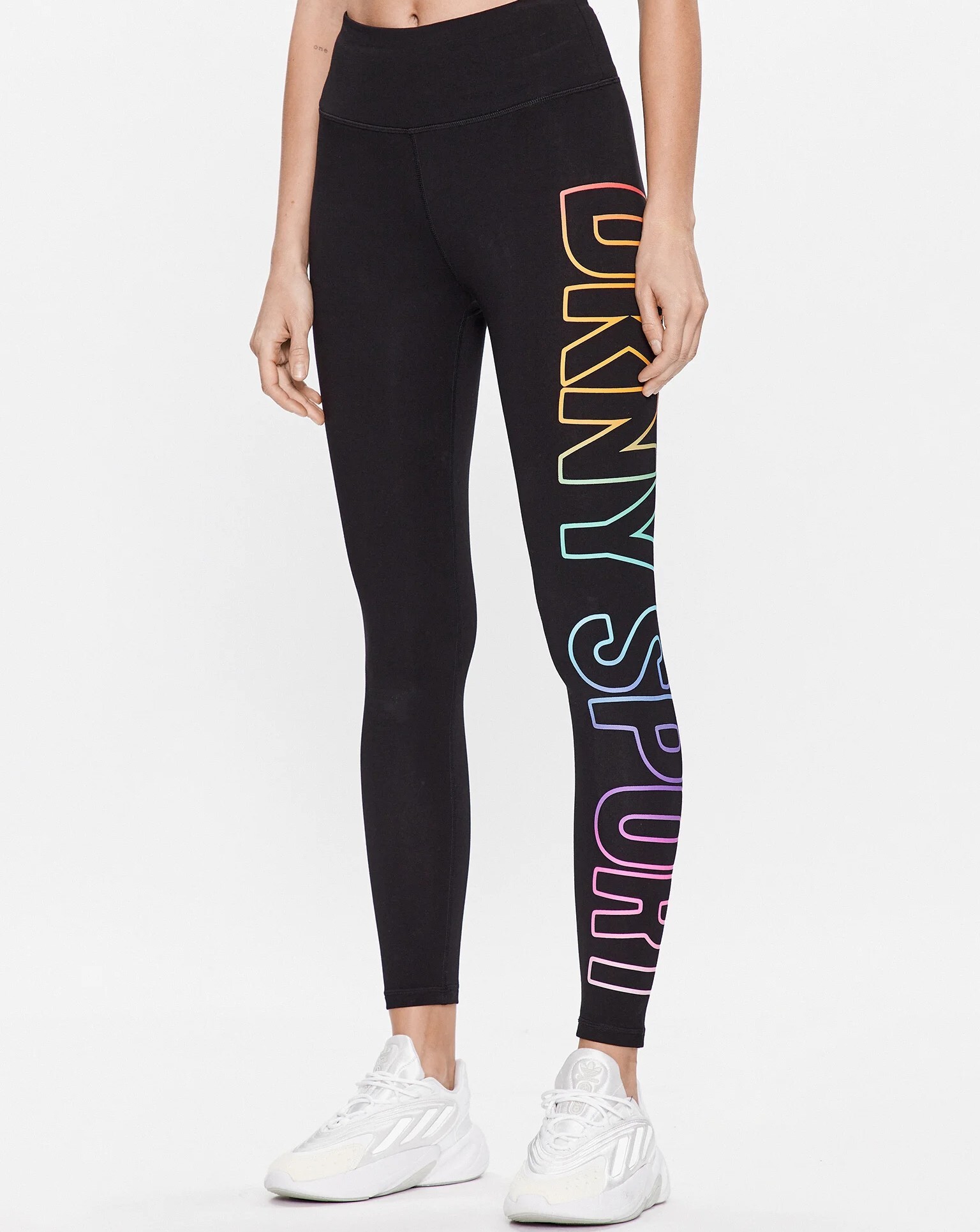[S] DKNY COLOR LOGO PANTS,BLACK, DP3P2988-BLK FINAL SALE (SD480)