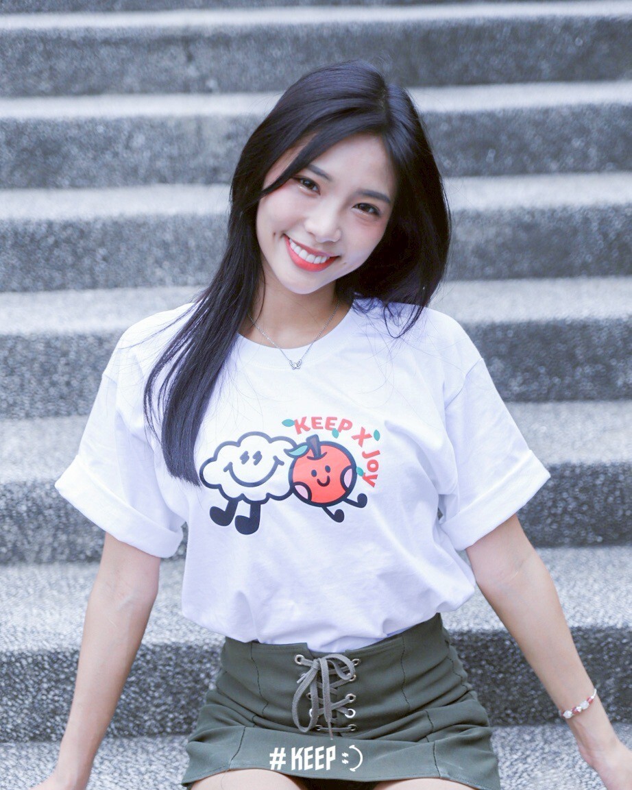 [西門門市現貨] #KEEP x JOY 玖一 聯名款 白色 蘋果 短TEE【KS320】
