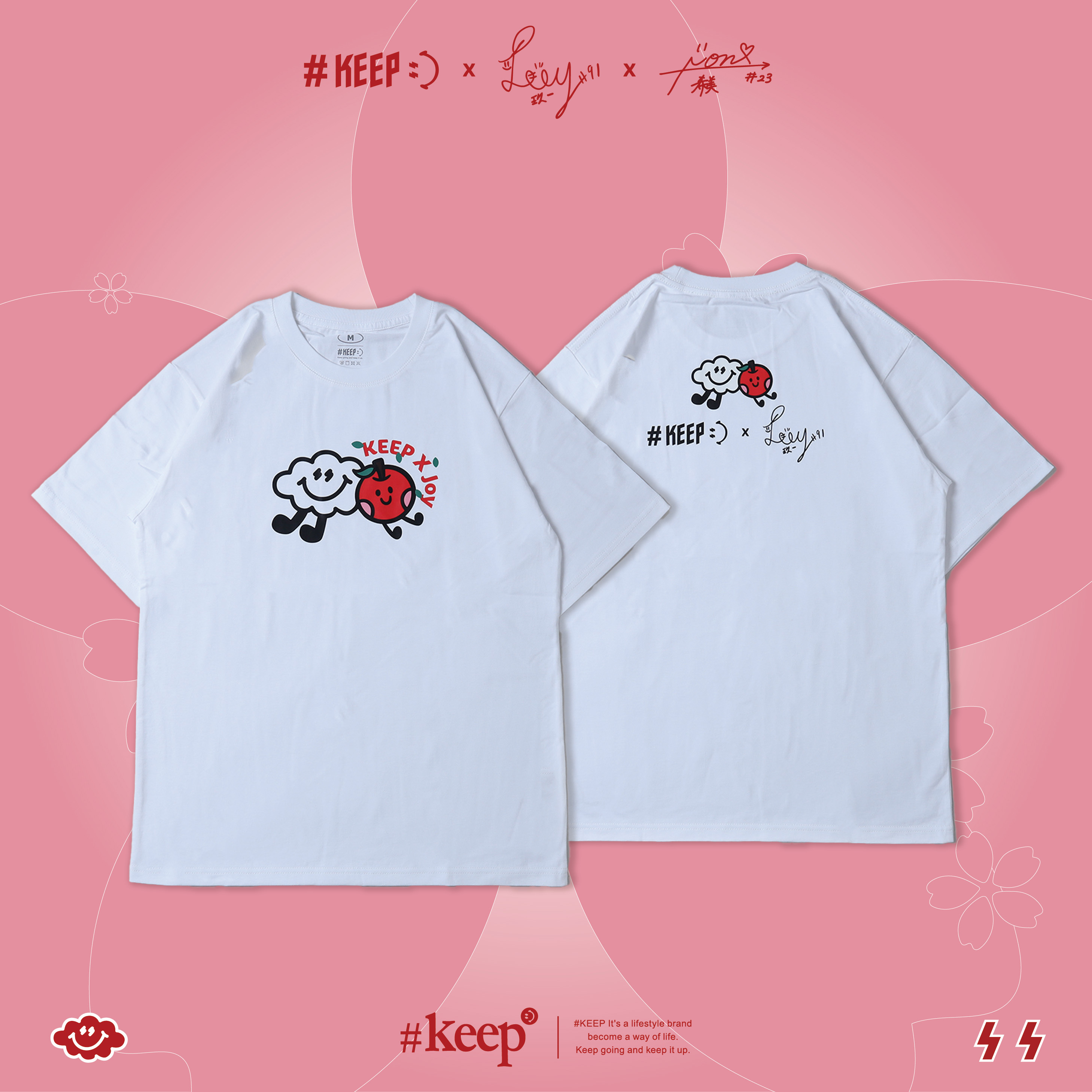 [西門門市現貨] #KEEP x JOY 玖一 聯名款 白色 蘋果 短TEE【KS320】
