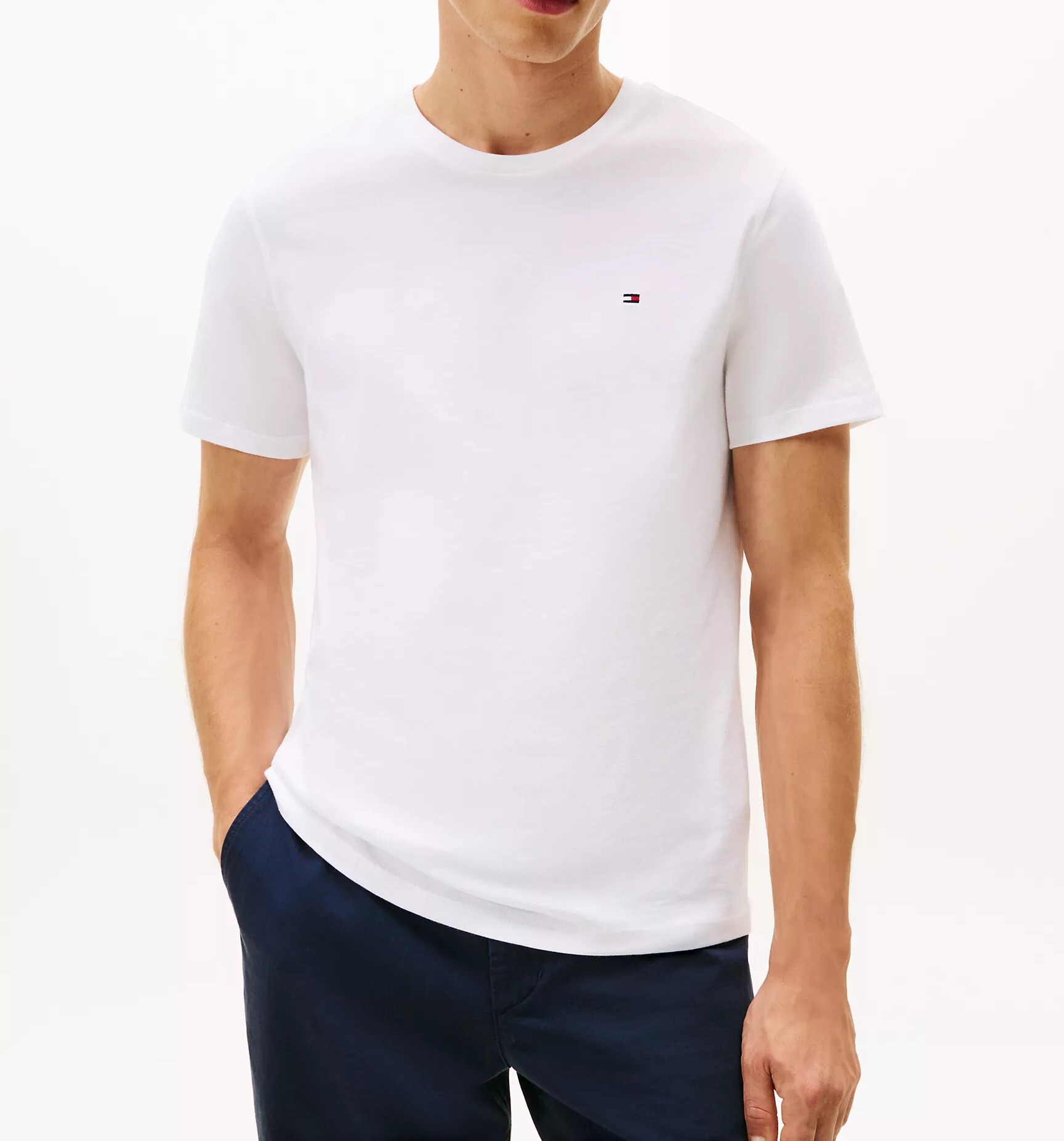 [S] TOMMY HILFIGER OPTIC WHITE EVERYDAY T-SHIRT, 78JA560-110 (STH1257)