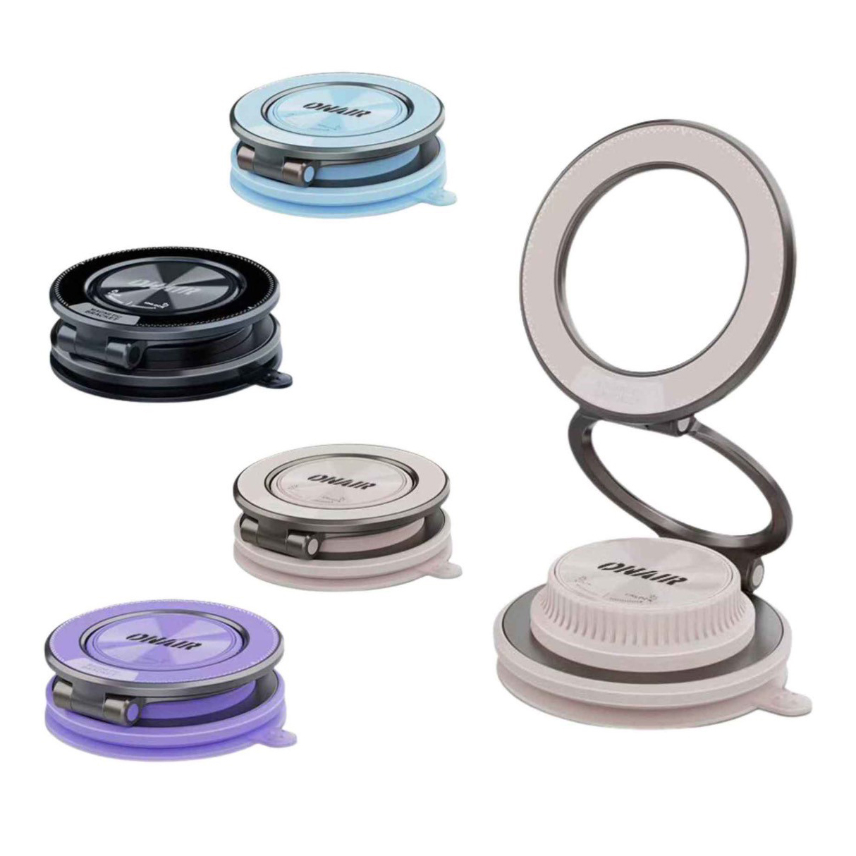 ONAIR 超薄金屬可折疊吸盤式磁吸支架 M11