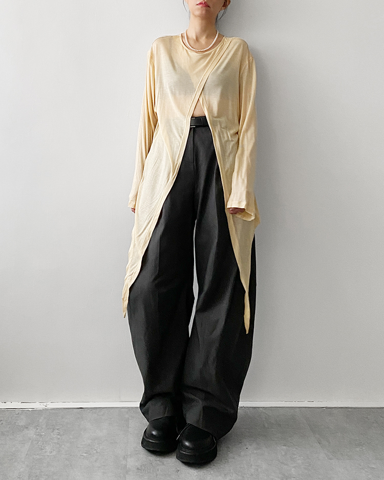 MFT-2791 開叉透膚上衣