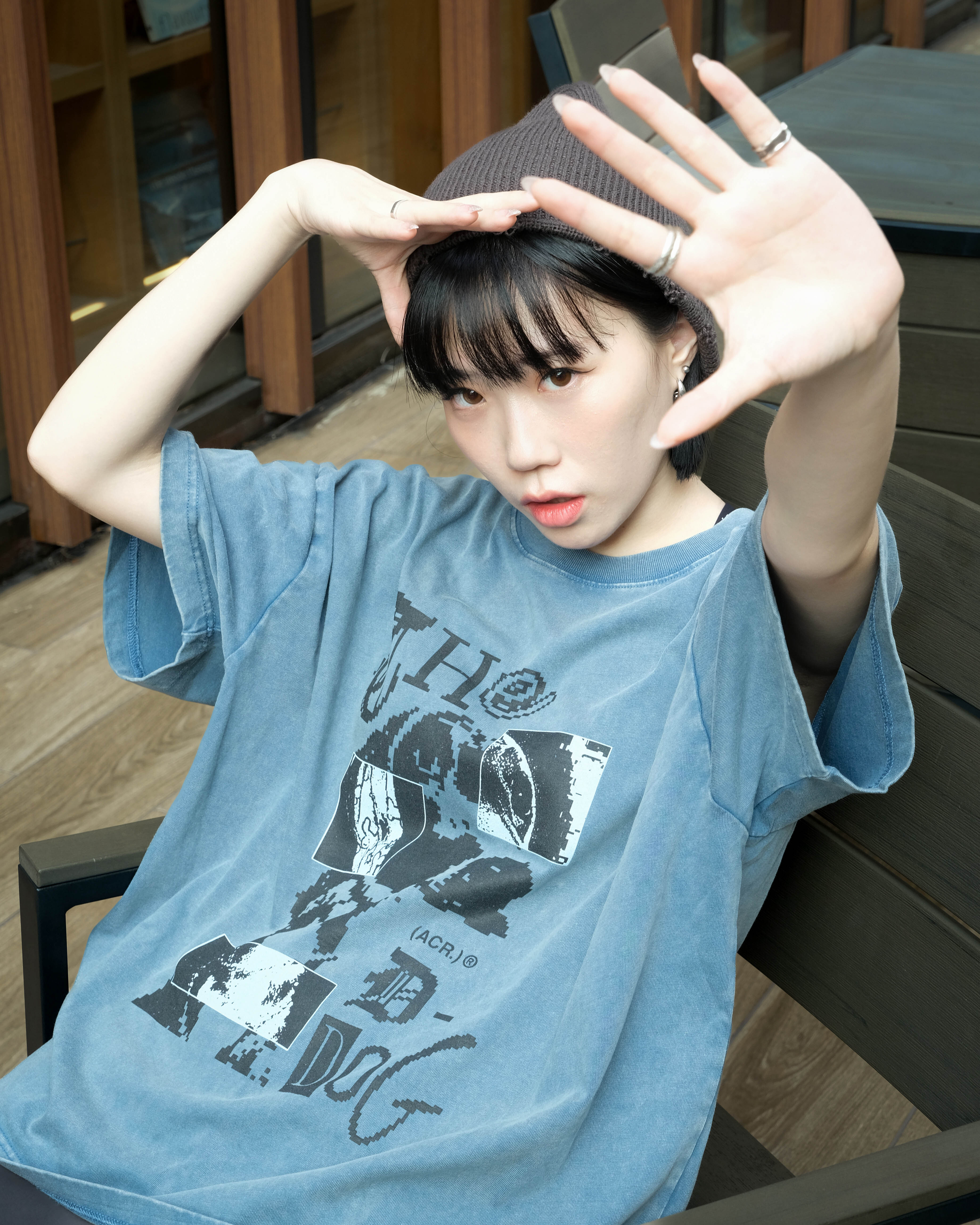 ACR A-44 Pixel Dog 像素狗 解構 風格 短T 短袖