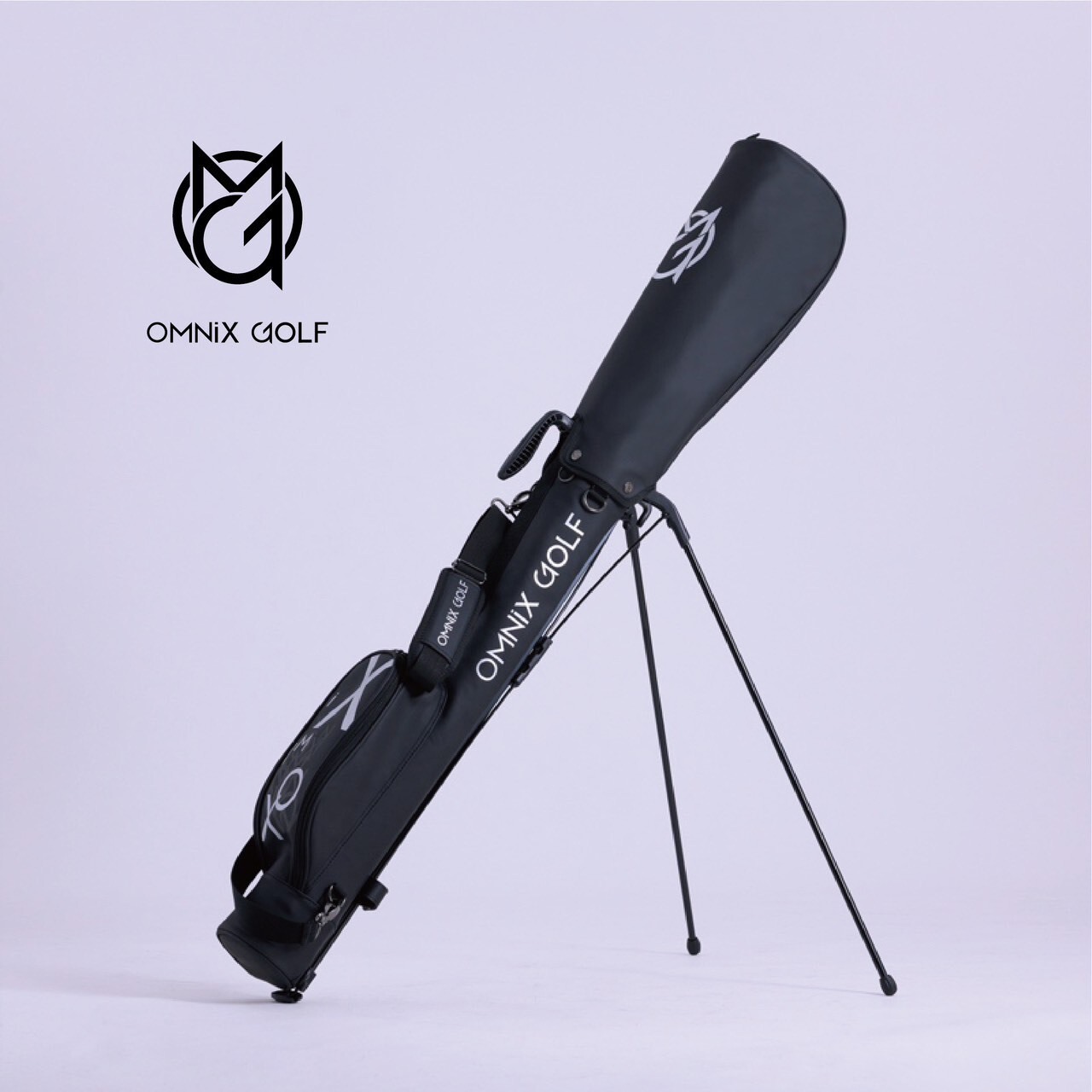 『 OMNIX GOLF 黑磨砂練習袋 Black Knight sunday bag 』