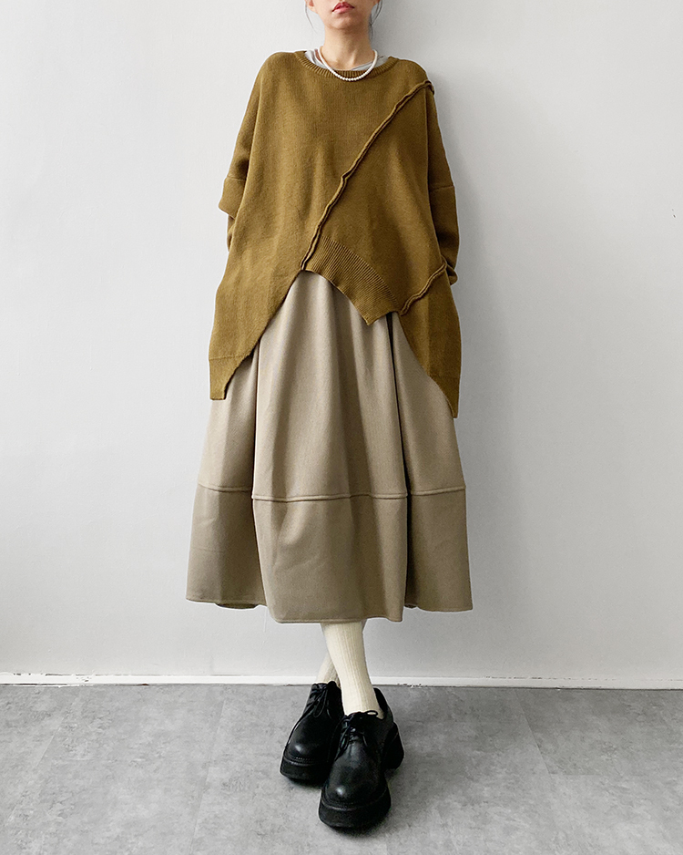 MFT-2789 不規則剪裁毛衣