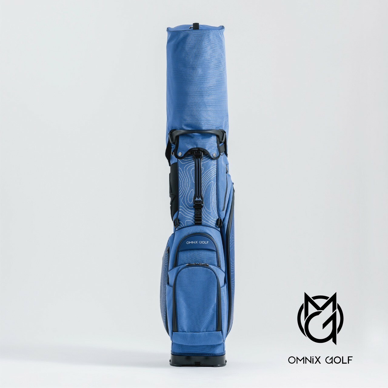 『 OMNIX GOLF 輕量款藍色等高線腳架袋Blue Topographic 』