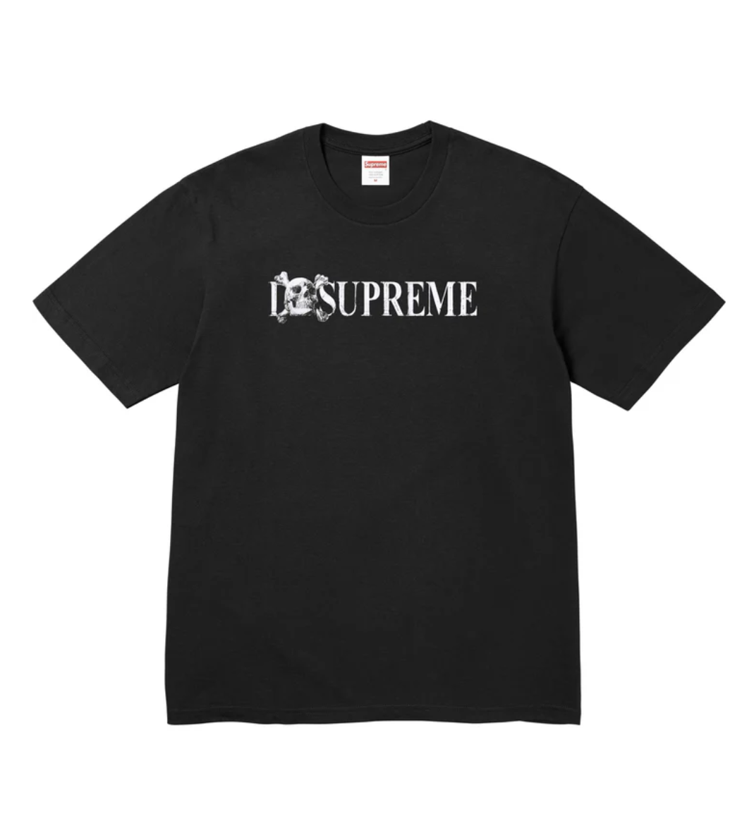 トップス supreme 25 F/W week1 Skull Tee BLACK Supreme 【値下げ】Supreme 25AW 「Skull Tee」 プリントTシャツ