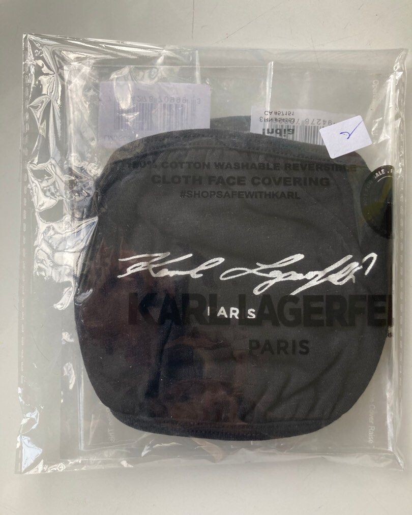 [S] KARL LAGERFELD SIGNATURE MASK,BLACK, 794278709993 (SKL237)
