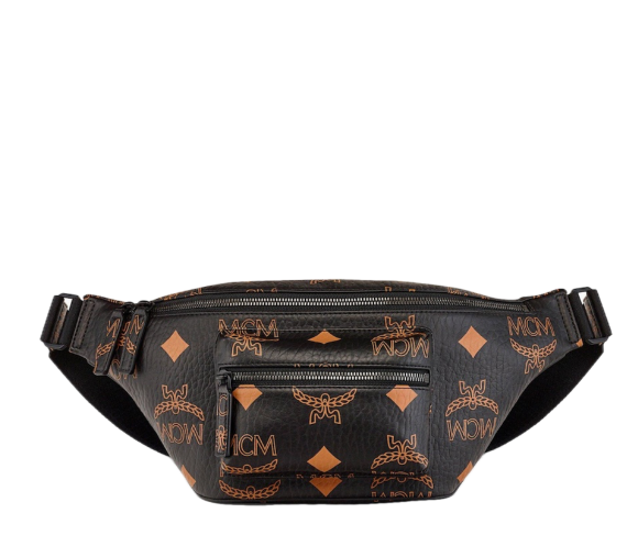 [S] MCM MMZDAFI01BK001 FURSTEN BELT BAG IN MAXI VISETOS,BLACK, 8809865499545 (SMCM107)