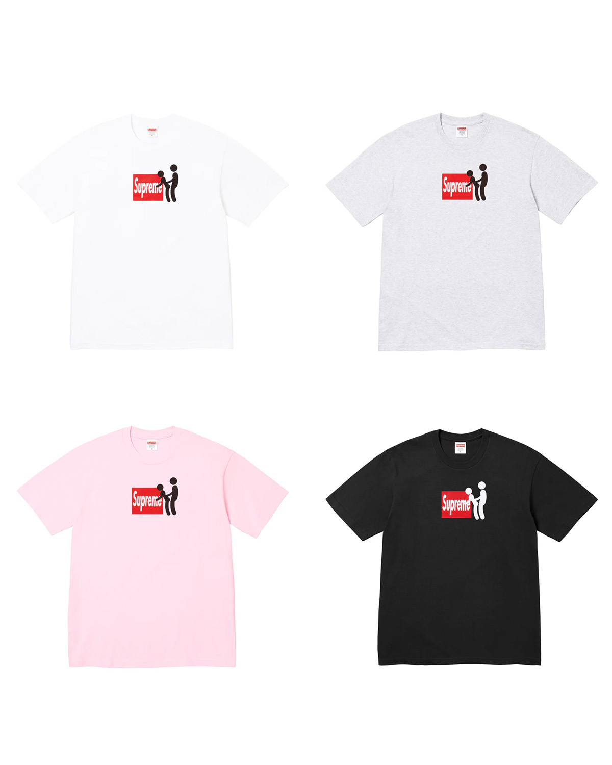 [現貨] Supreme FW25 Stick Tee | Black / Grey / Pink / White