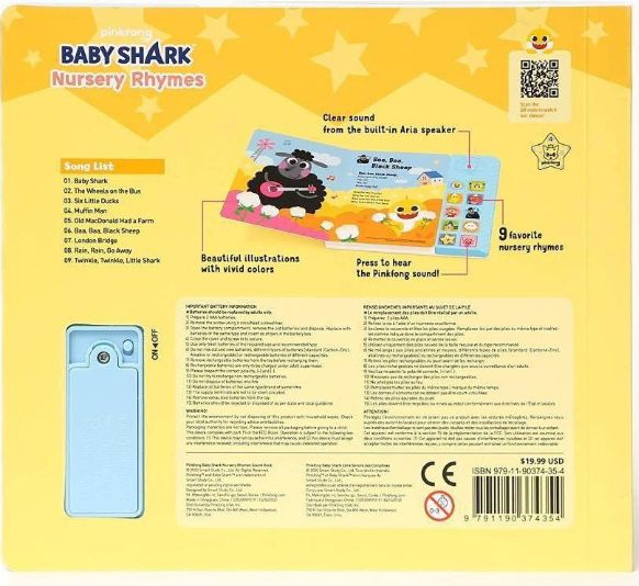 Pinkfong x Babyshark 童謠發聲書