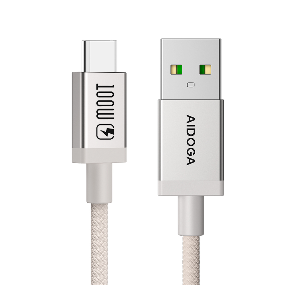 AIDOGA 艾迪伽 Type-C充電線傳輸線快充線 100W 耐髒汙 安卓 MochaFlex 1.2M 支援iPhone17/16/15系列/安卓