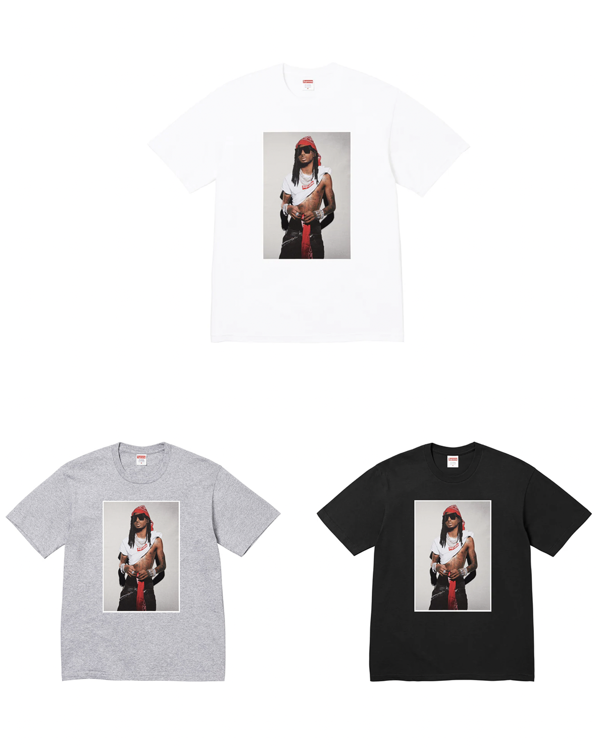 [現貨] Supreme FW25 Playboi Carti Tee | Black / Grey / White