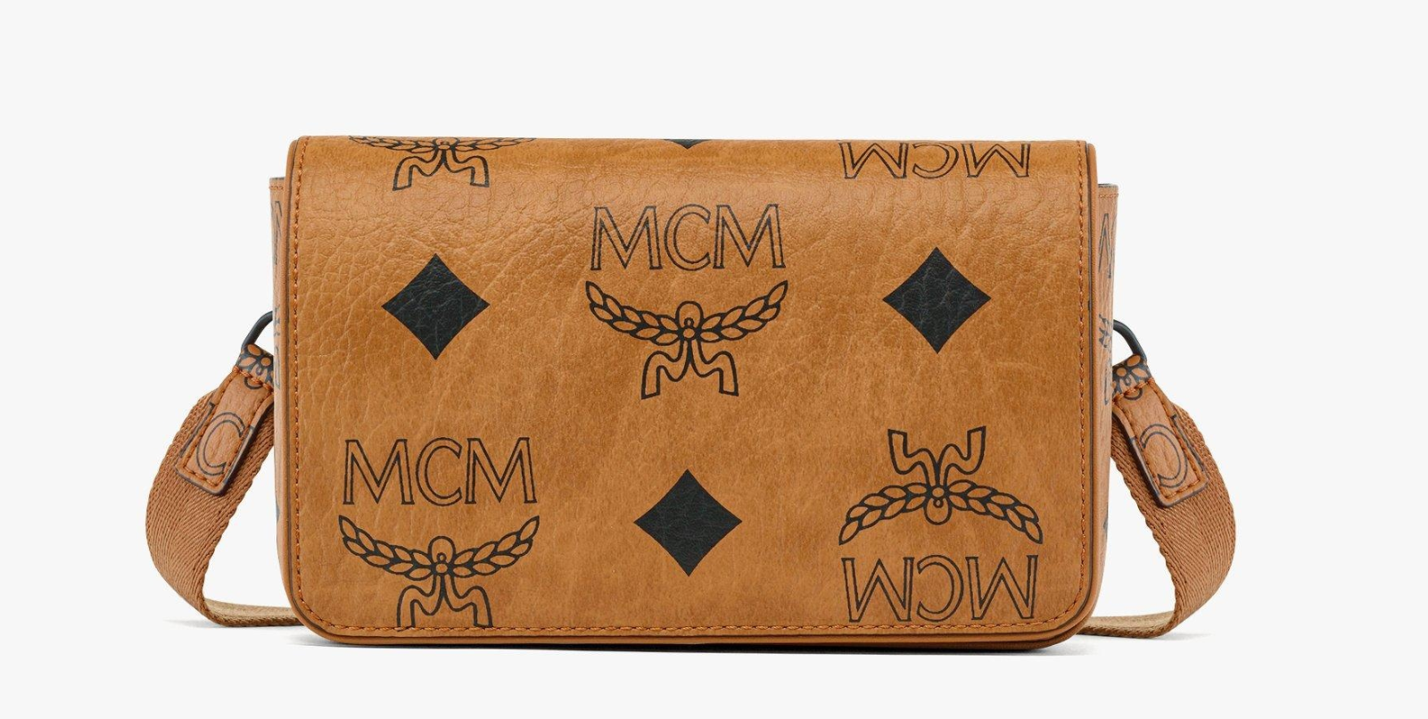 [S] MCM MXZDATA02CO001 AREN CAMERA BAG IN MAXI VISETOS,COGNAC, 8809865501538 (SMCM110)