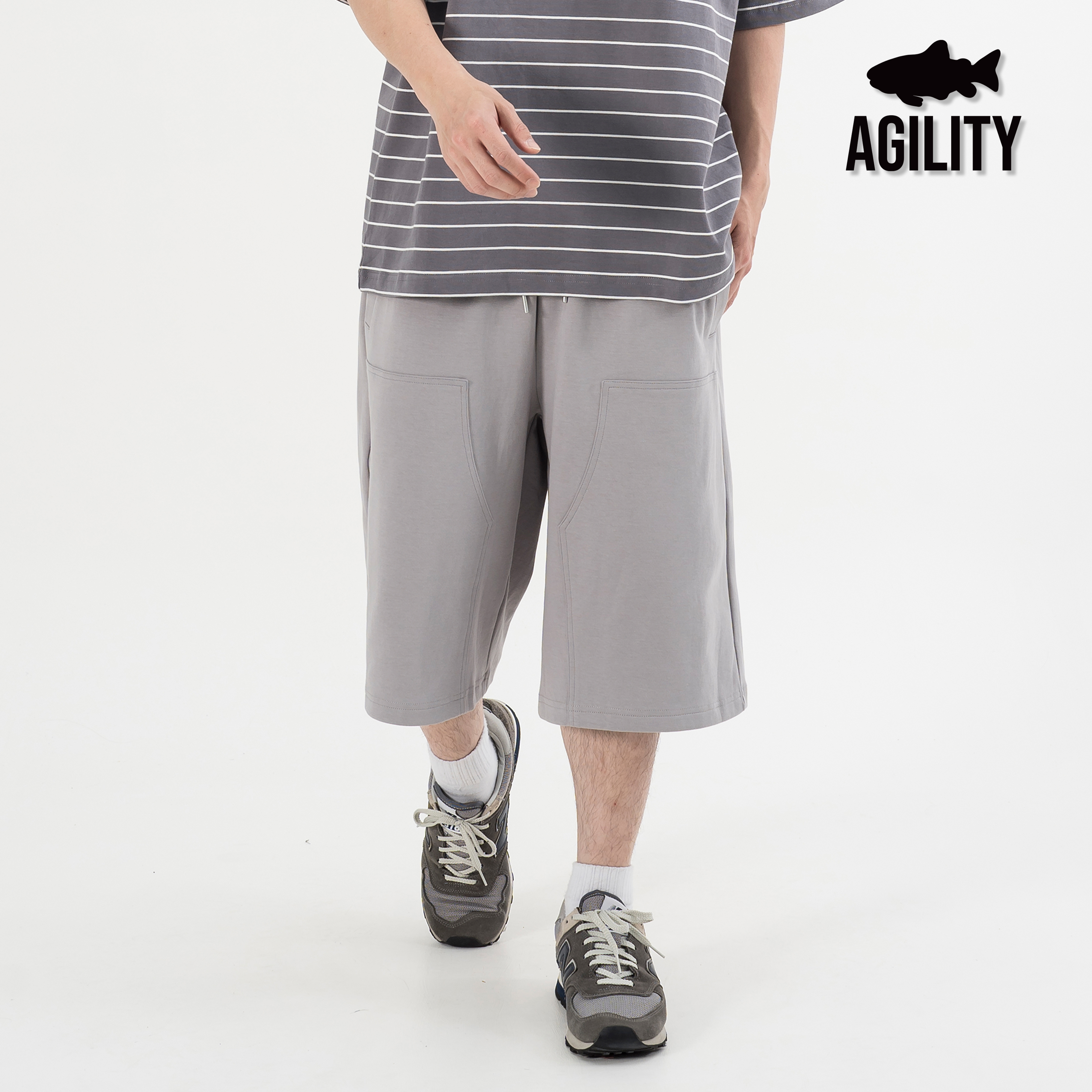 AGILITY Baggy Sweat Jorts 伐木貼布 七分 棉褲 [P6S]
