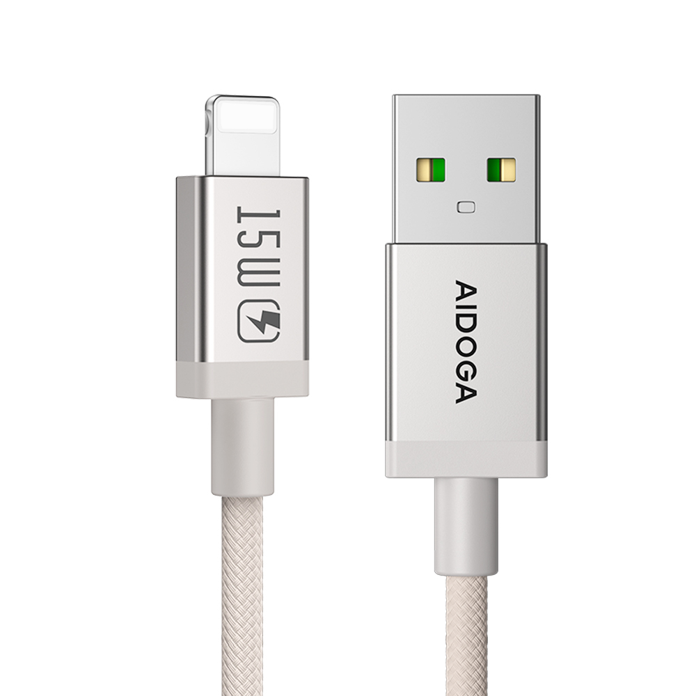 AIDOGA 艾迪伽 iPhone/Lightning充電線傳輸線快充線 耐髒汙 MochaFlex 1.2M 支援iPhone5-14系列