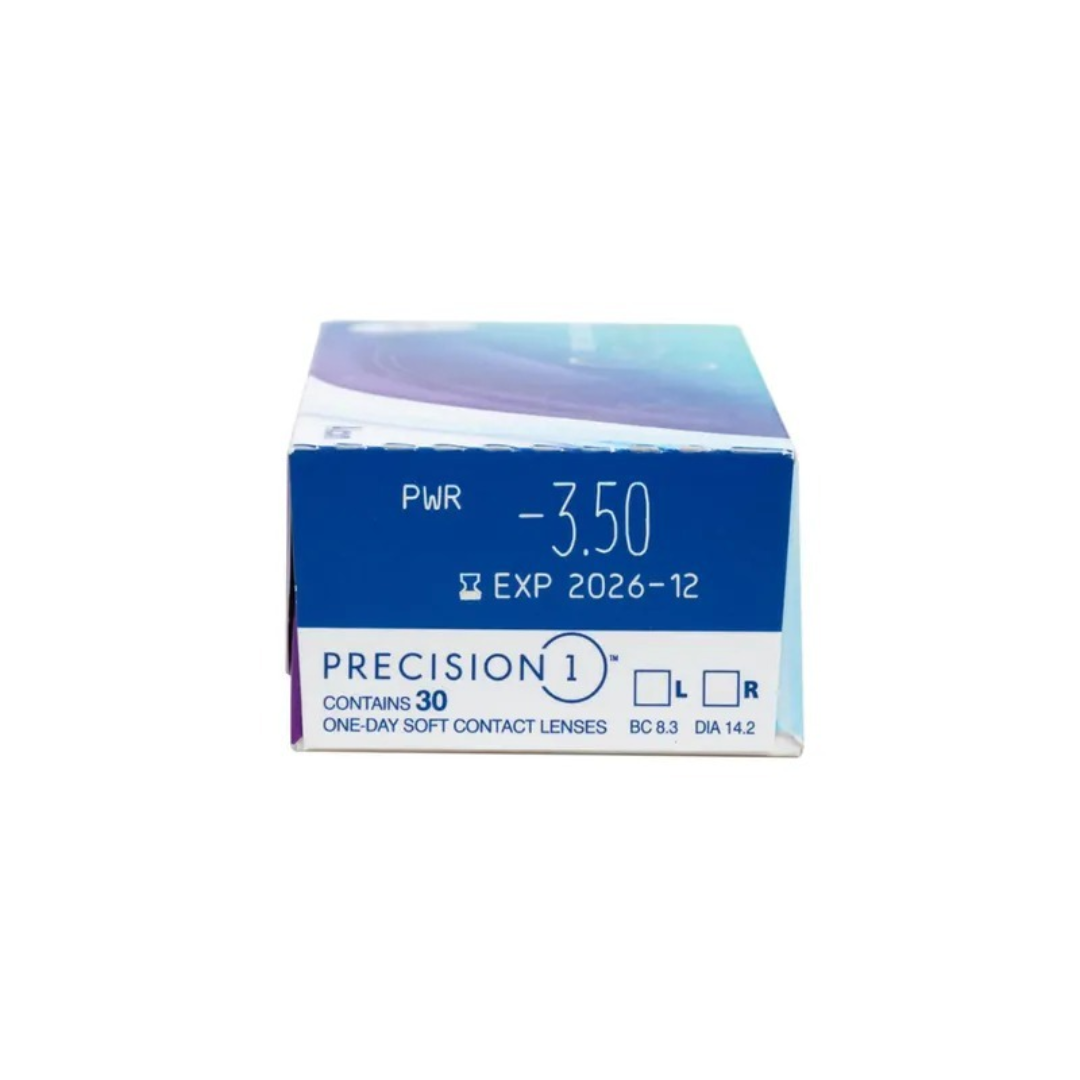 Alcon Precision 1｜日拋透明矽水凝膠隱形眼鏡｜每盒30片