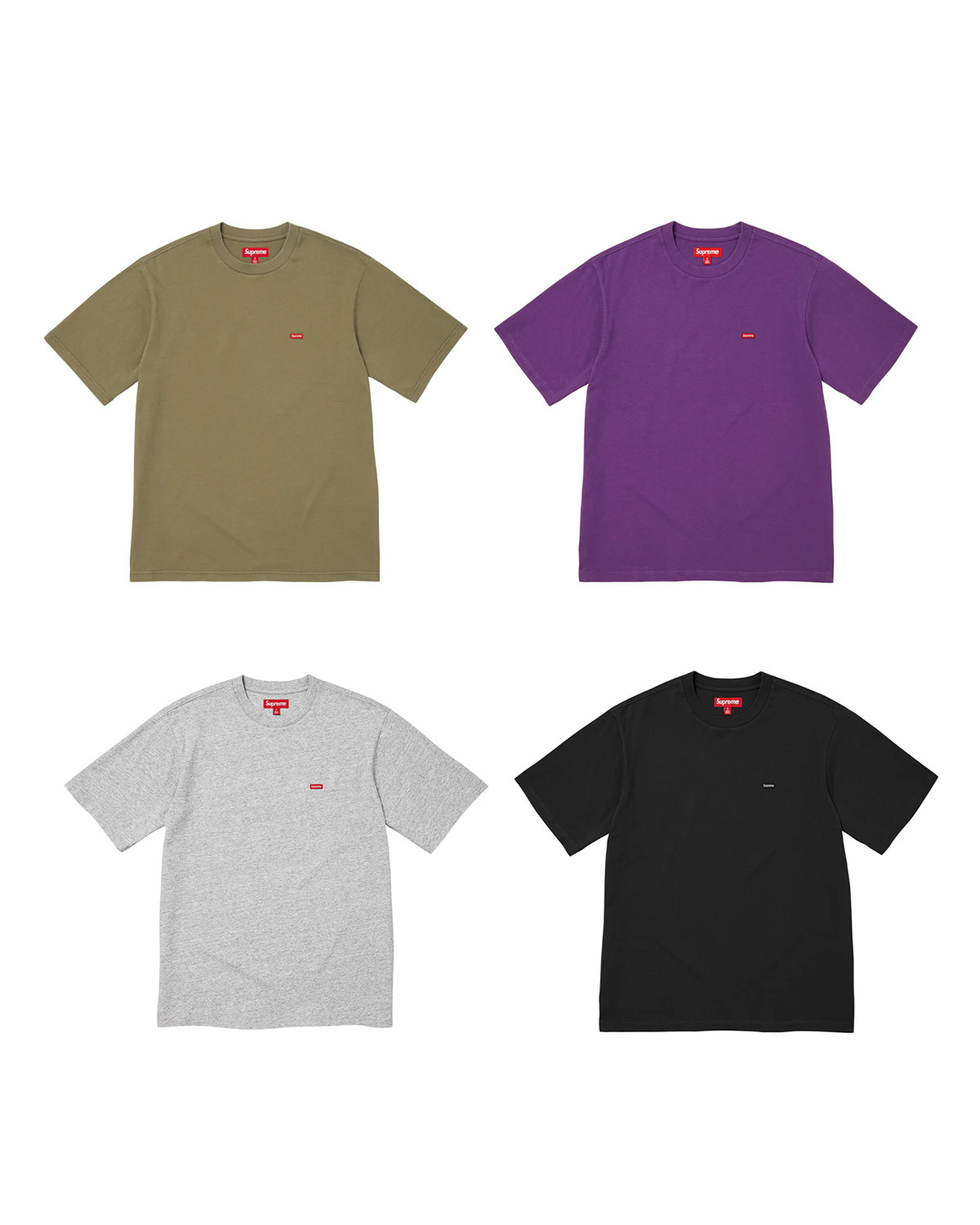 [現貨] Supreme FW25 Small Box Tee | Black / Grey / Olive / Purple