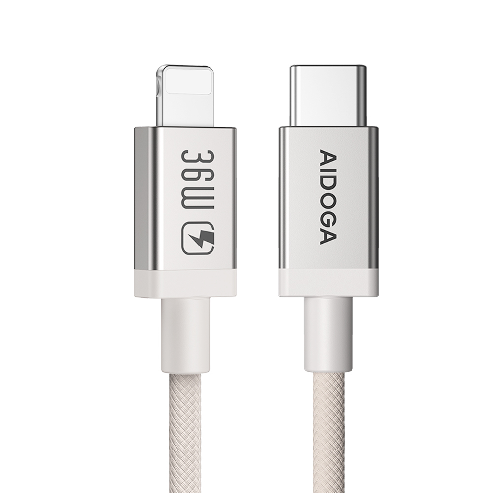 AIDOGA 艾迪伽 PD/Lightning/Type-C/iPhone充電線傳輸線快充線 耐髒汙 MochaFlex 1.2M