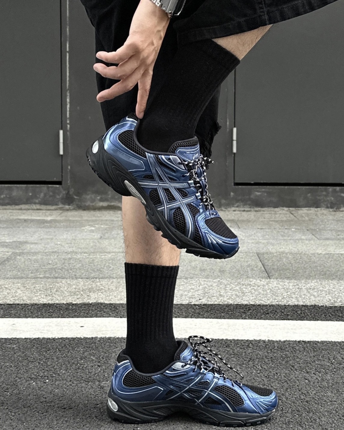 ASICS Gel-Kahana TR Nexus 科技風 機能 運動鞋 黑藍