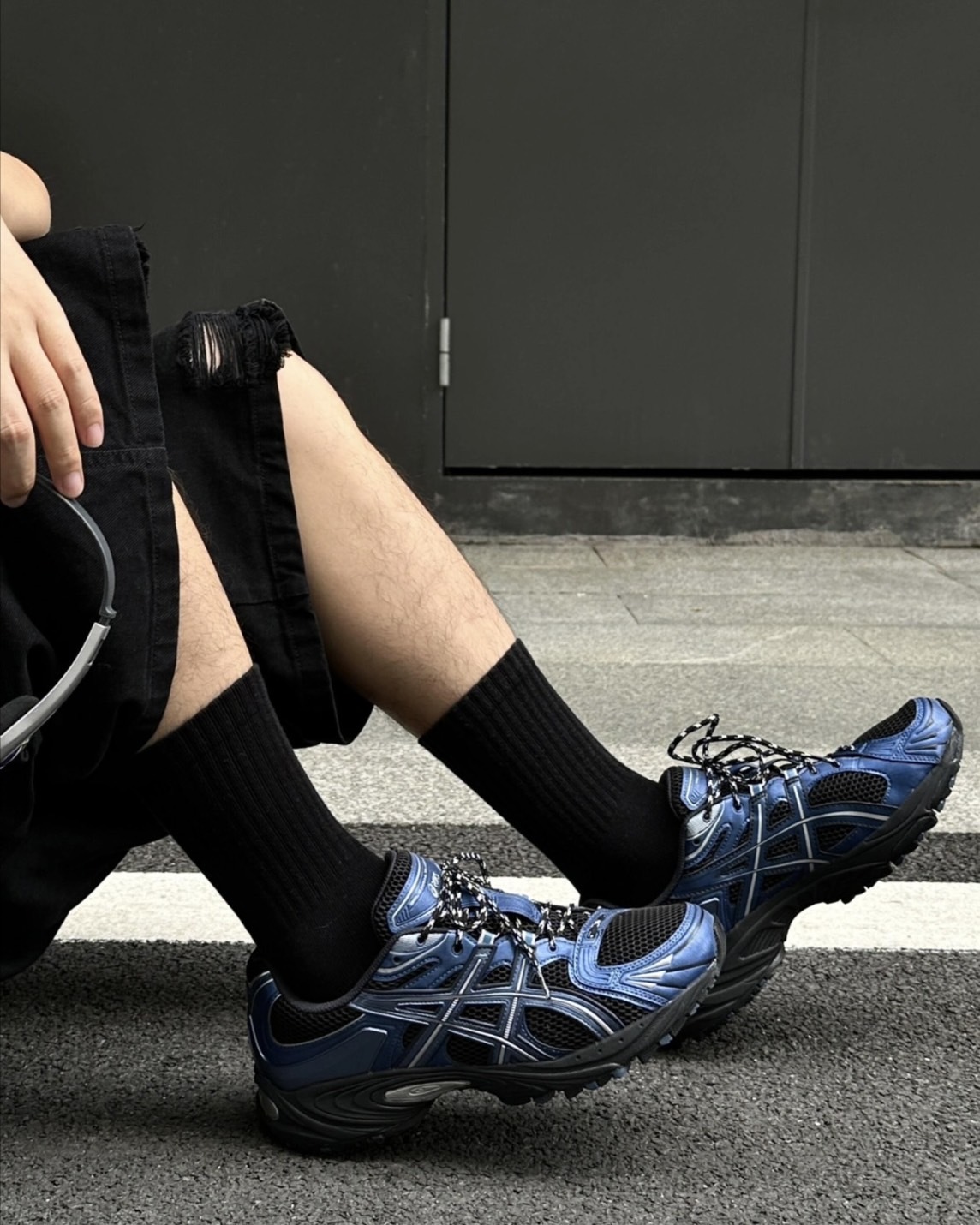 ASICS Gel-Kahana TR Nexus 科技風 機能 運動鞋 黑藍