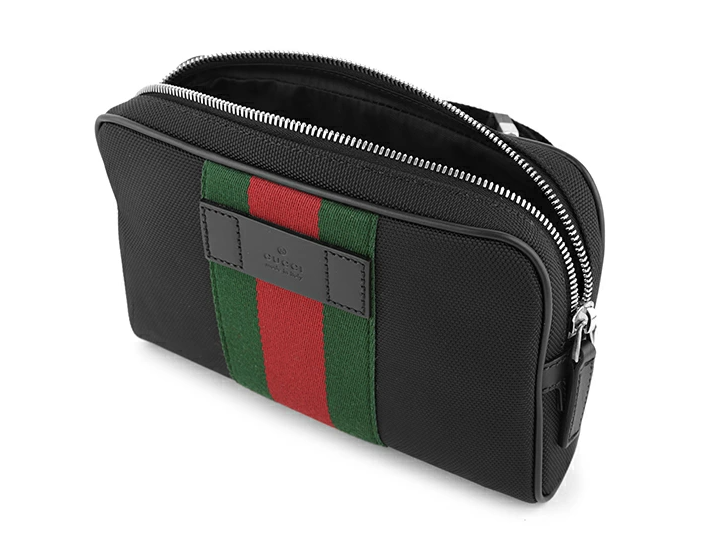 [S] GUCCI CANVAS WEBBING LINE BELT BAG WAIST POUCH, 630919KWTKN-8251 (SGC76)