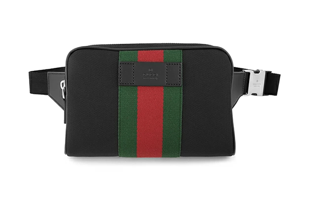 [S] GUCCI CANVAS WEBBING LINE BELT BAG WAIST POUCH, 630919KWTKN-8251 (SGC76)
