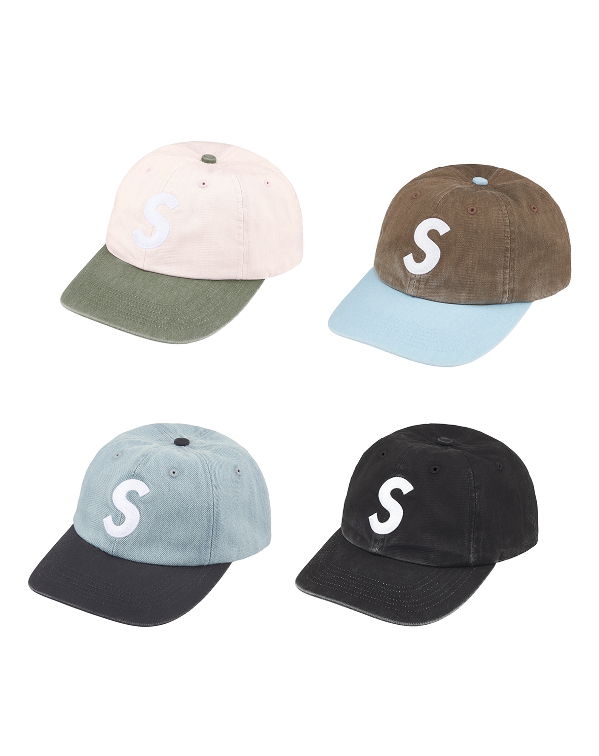 [現貨] Supreme FW25 Pigment Coated 2-Tone S Logo 6-Panel