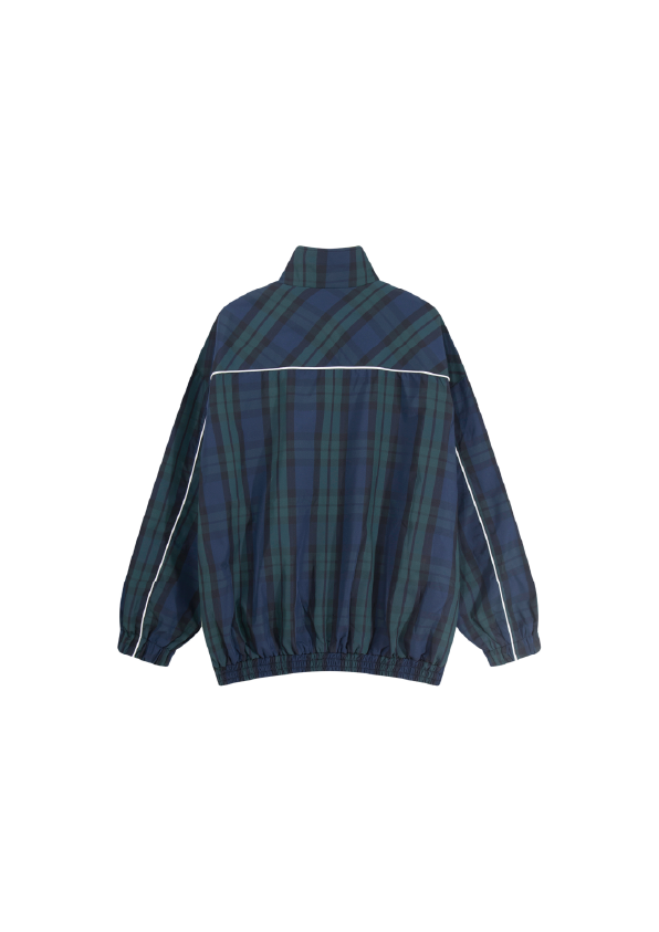 SIMPLEACTION 美式復古vintage撞色格子外套