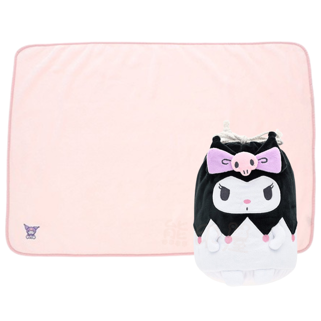 Kuromi柔軟毛毯(可收納)