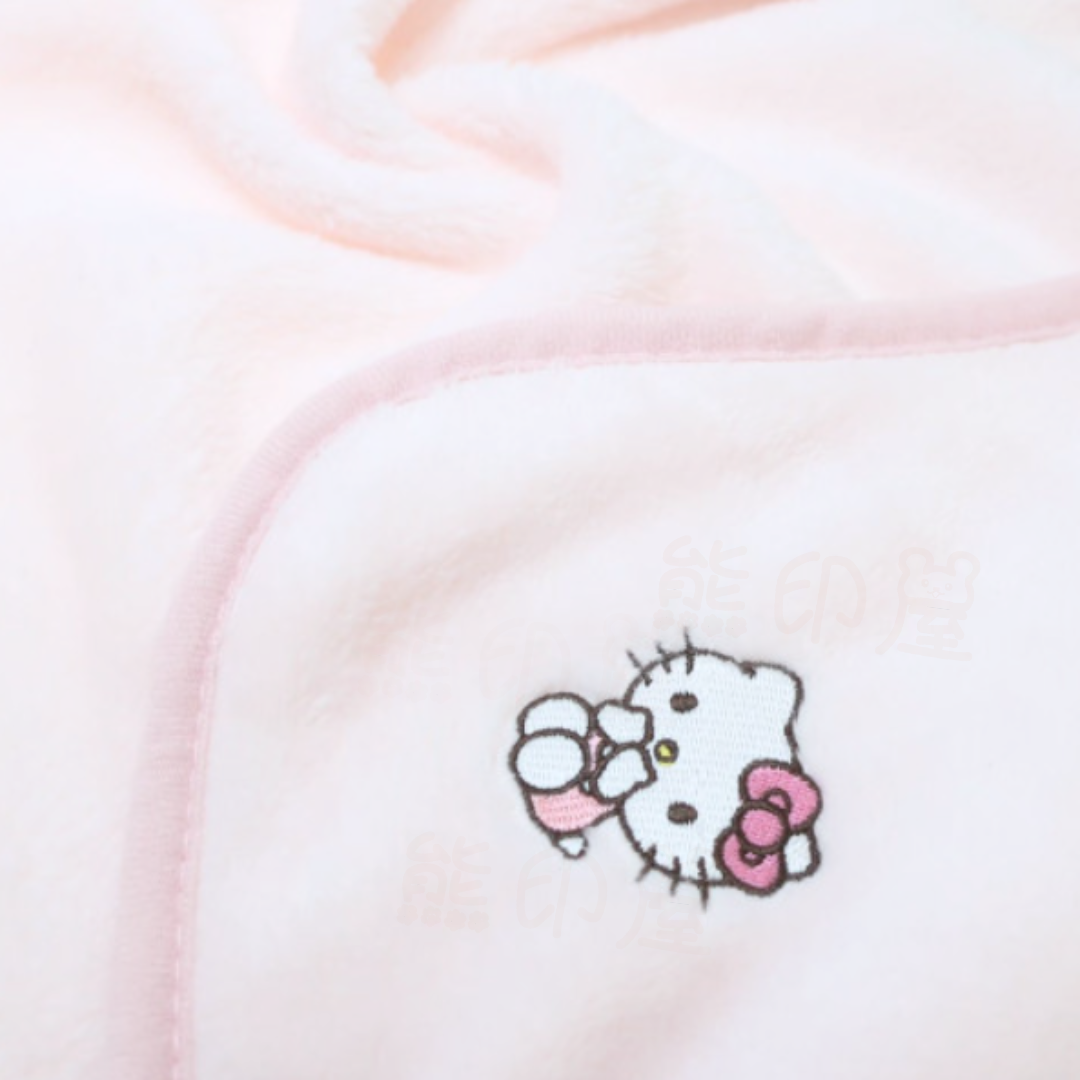 Hello Kitty柔軟毛毯(可收納)