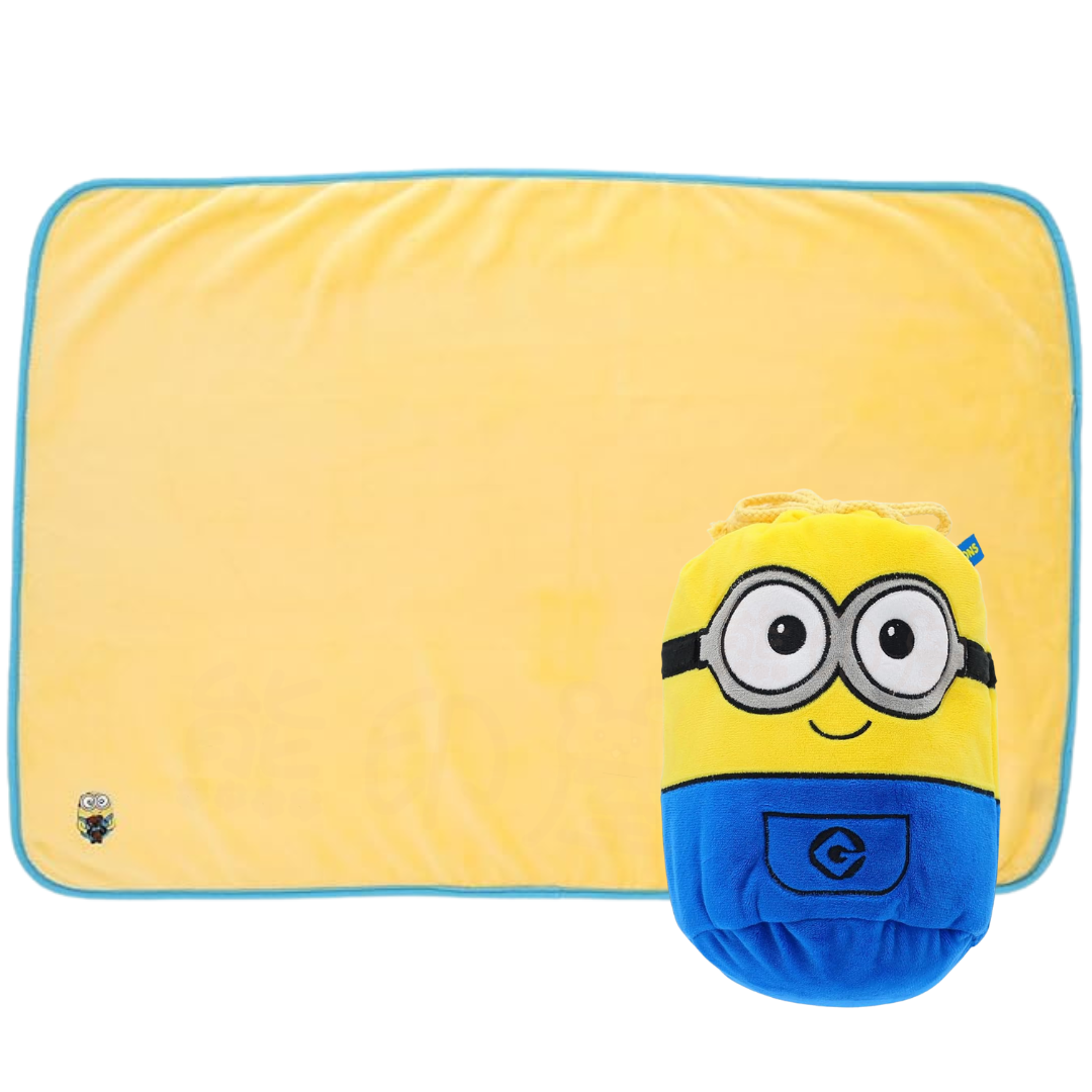 迷你兵團Minions柔軟毛毯(可收納)