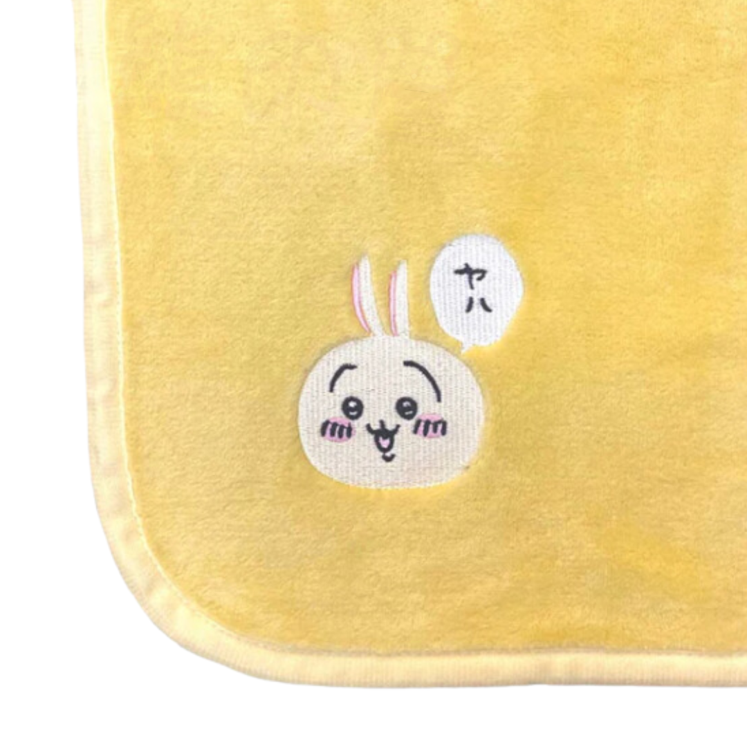 Chiikawa兔子柔軟毛毯(可收納)