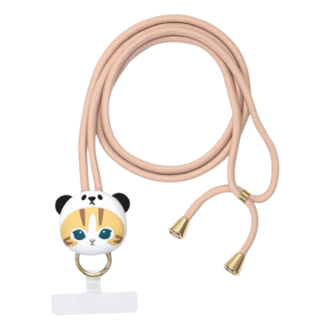 Mofusand 熊貓款MultiRing手機肩帶/手機掛帶(平行進口)