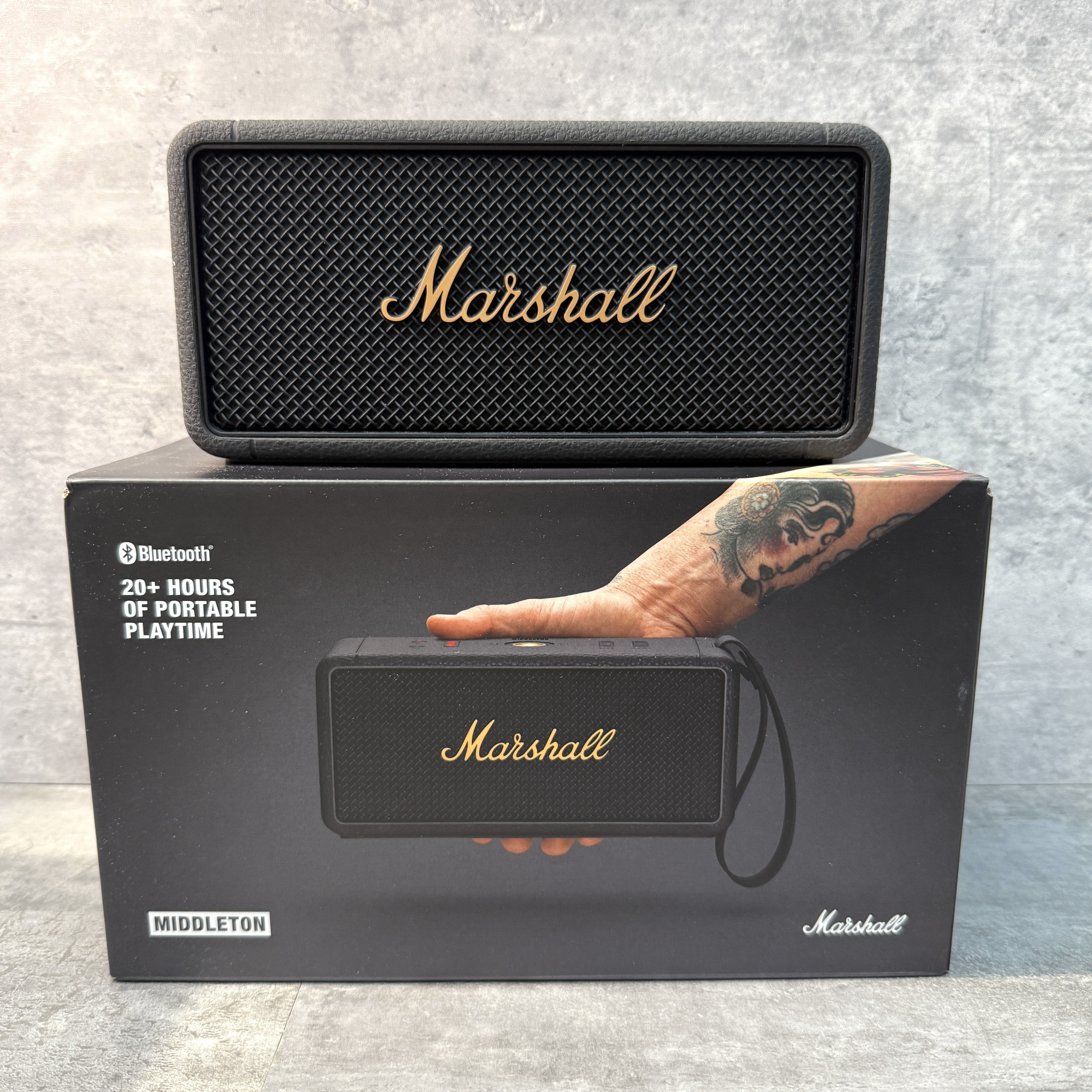 【二手】Marshall Middleton 便攜式藍牙喇叭 黑色