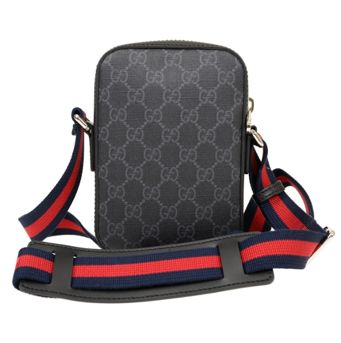 [S] GUCCI GG SUPREME SMALL SIDE BAG BLACK, 682357 K5RLN 1095 (SGC151)