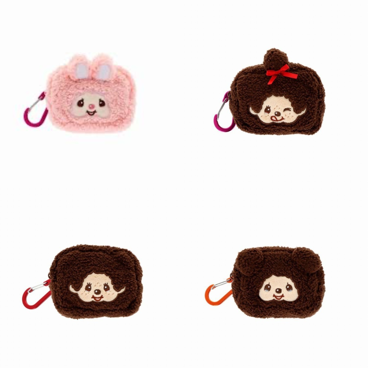 現貨┃Monchhichi 夢奇奇 毛茸茸 迷你 收納包 吊飾 兔子 熊