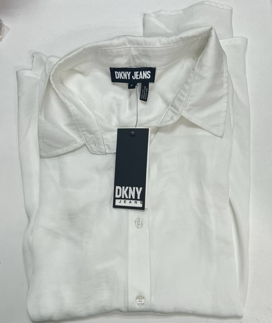 [S] DKNY WHITE WOMEN'S POLO SHIRT, DJ4W2030-IVY [FINAL SALE] (SD1560)