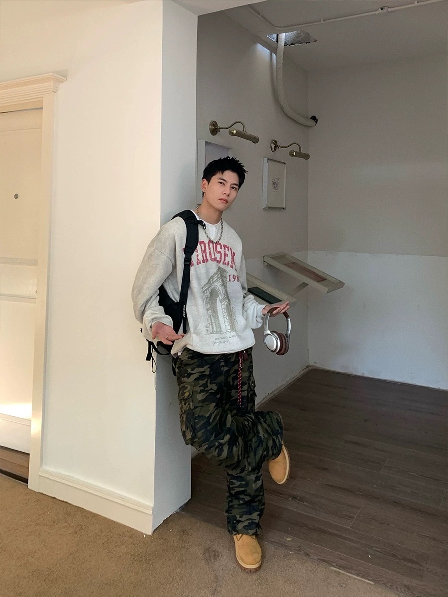 SIMPLEACTION VIROSEM 美式水洗復古長袖上衣