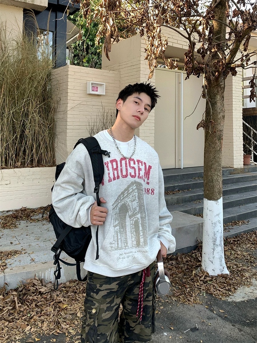 SIMPLEACTION VIROSEM 美式水洗復古長袖上衣