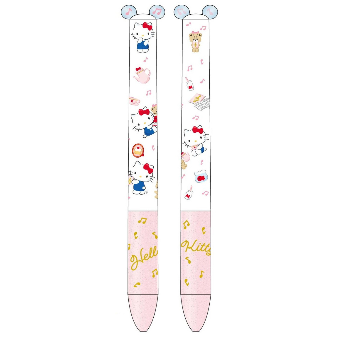 日本Hello Kitty雙色原子筆(黑/紅色)日本製(平行進口)