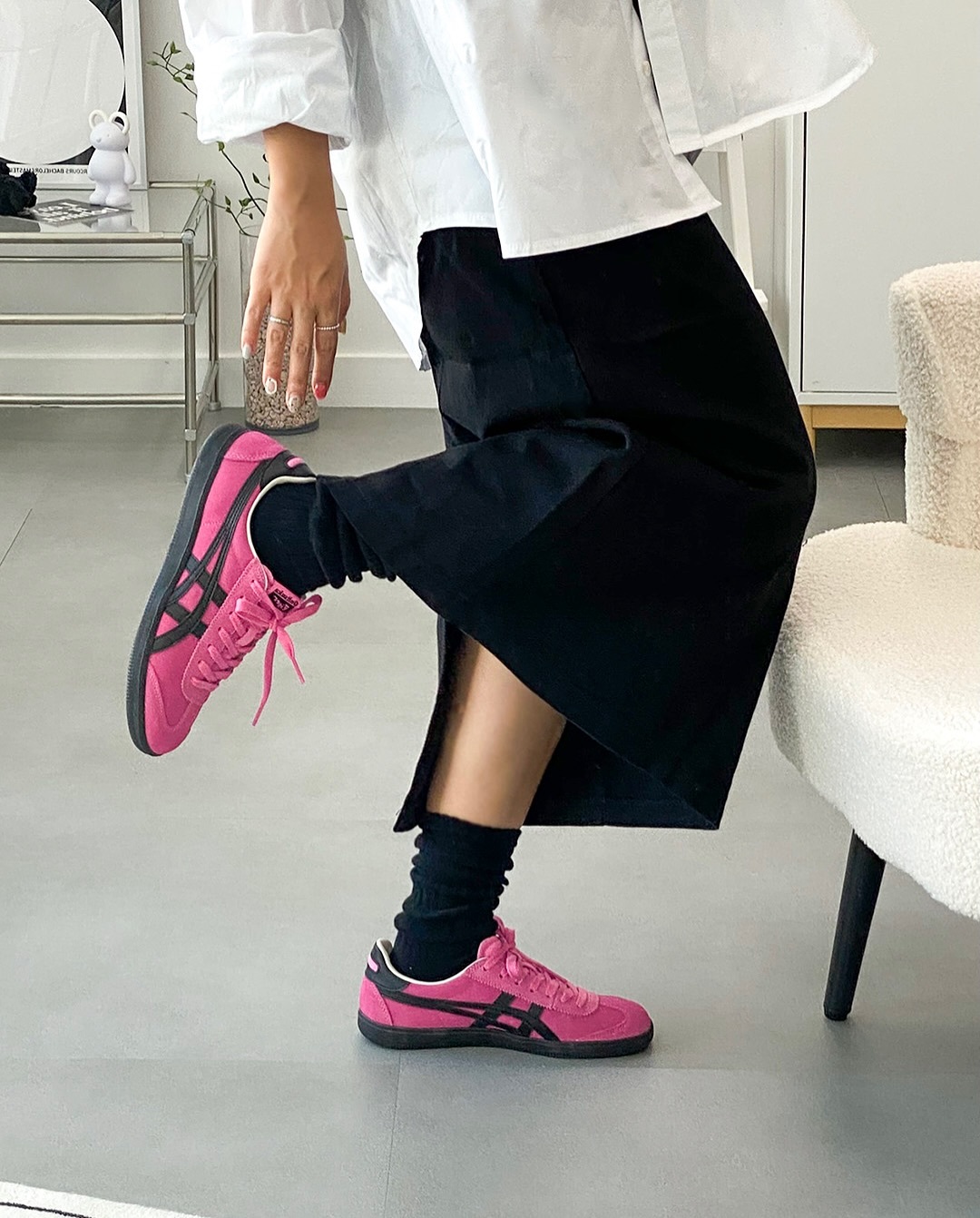 Onitsuka Tiger Tokuten 草莓黑粉 粉色 黑色 鬼塚虎 薄底 德訓鞋 1183A907-702