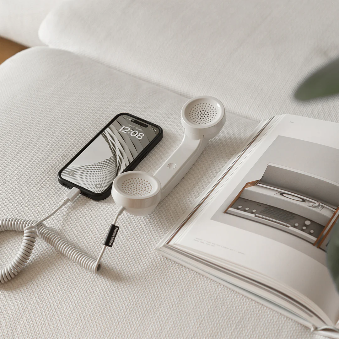 POP PHONE 復古話筒 - 燕麥灰