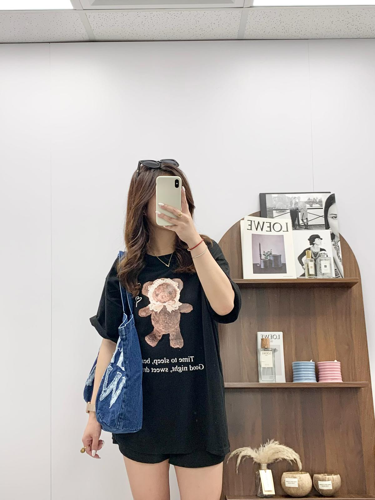 Gentle Woman Denim Tote Bag(Navy)